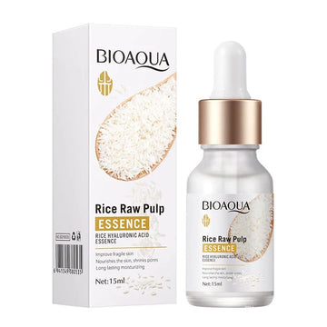 BIOAQUA Hyaluronic Acid & Rice Raw Pulp Serum - Hydrating & Brightening Essence - 15ml
