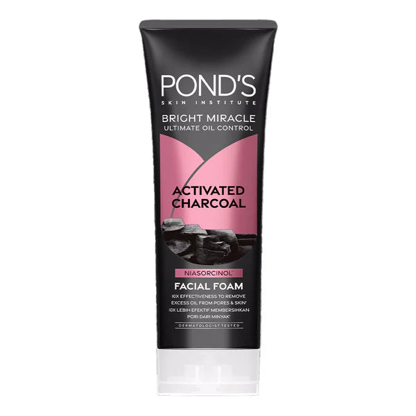 Ponds Face Wash Bright Miracle ACTIVATED CHARCOAL Ultimate Detox